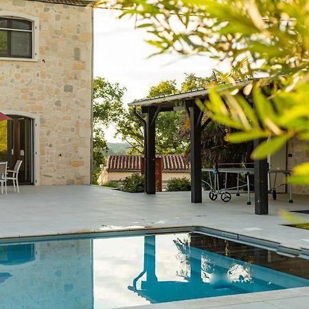 Villa Au Petit Bonheur Avec Clim - Hameau Au Calme - Piscine Chauffee - Petanque Moncrabeau Exterior photo