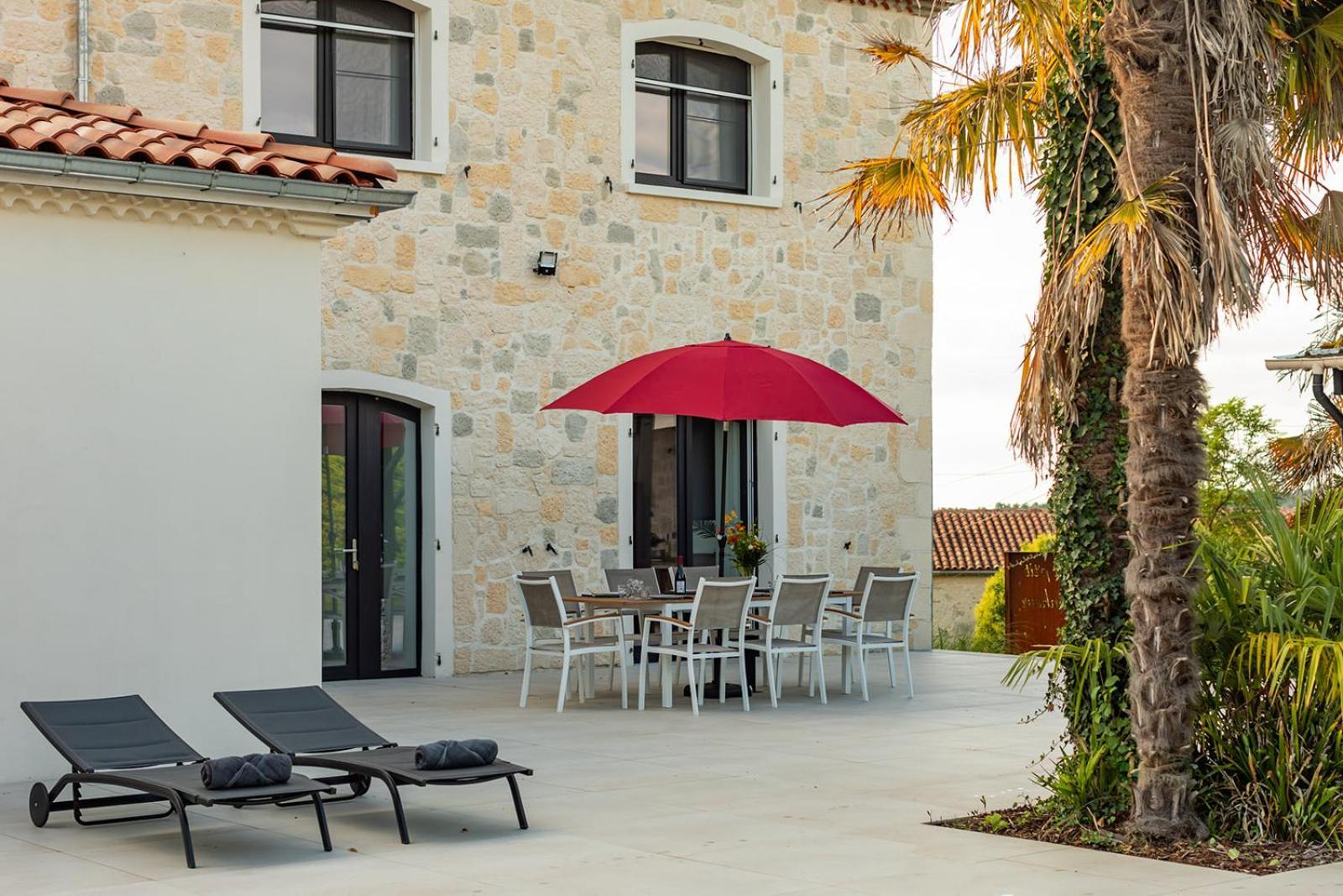 Villa Au Petit Bonheur Avec Clim - Hameau Au Calme - Piscine Chauffee - Petanque Moncrabeau Exterior photo